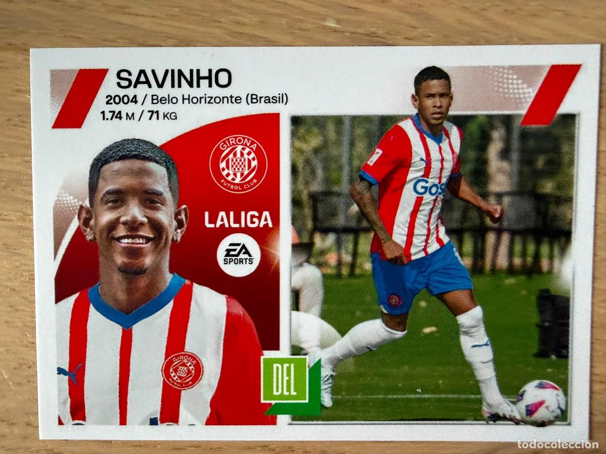 Sammeln alte Sammelbilder: 17 SAVINHO GIRONA 23 24 2023 2024 LIGA EA SPORTS COLECCIONES ESTE SIN PEGAR STICKER