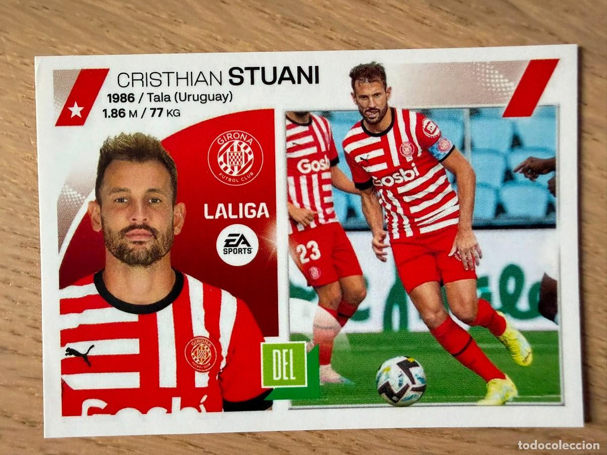 Sammeln alte Sammelbilder: 19 STUANI GIRONA 23 24 2023 2024 LIGA EA SPORTS COLECCIONES ESTE SIN PEGAR STICKER