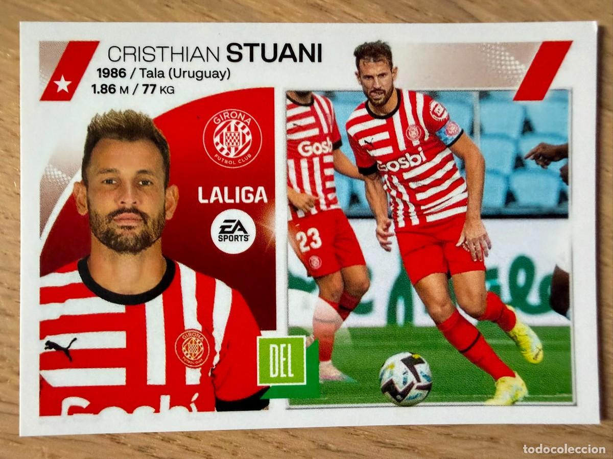 Sammeln alte Sammelbilder: 19 STUANI GIRONA 23 24 2023 2024 LIGA EA SPORTS COLECCIONES ESTE SIN PEGAR STICKER