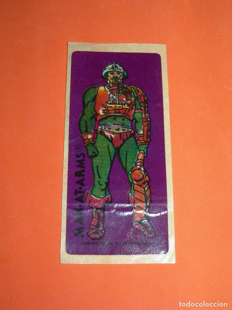 Sammeln alte Sammelbilder: CROMO / PEGATINA MAN-AT-ARMS CHICLE MASTERS DEL UNIVERSO - NUNCA PEGADO - CHICLES - BUBBLE GUM -