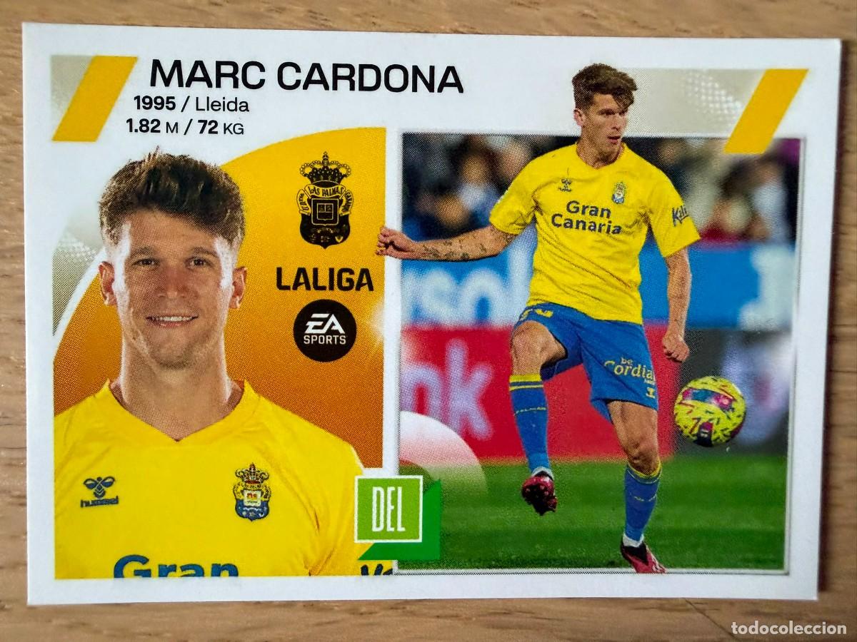 Coleccionismo cromos antiguos: 20 MARC CARDONA LAS PALMAS 23 24 2023 2024 LIGA EA SPORTS COLECCIONES ESTE SIN PEGAR STICKER