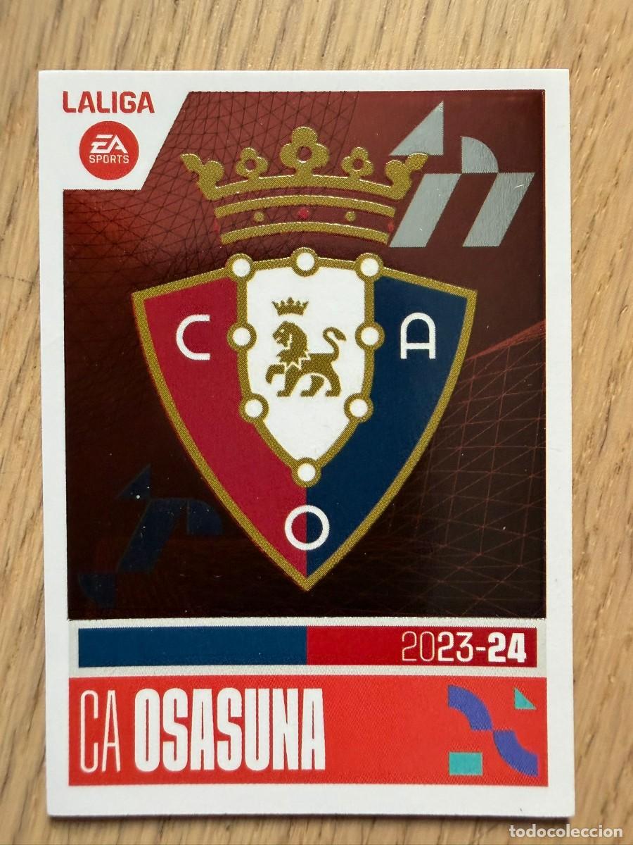 Coleccionismo cromos antiguos: 1 ESCUDO OSASUNA 23 24 2023 2024 LIGA EA SPORTS COLECCIONES ESTE SIN PEGAR STICKER