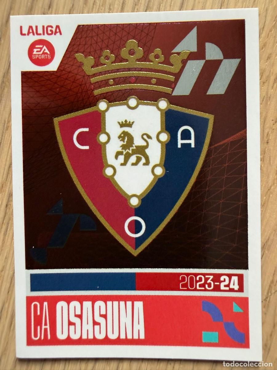 Coleccionismo cromos antiguos: 1 ESCUDO OSASUNA 23 24 2023 2024 LIGA EA SPORTS COLECCIONES ESTE SIN PEGAR STICKER