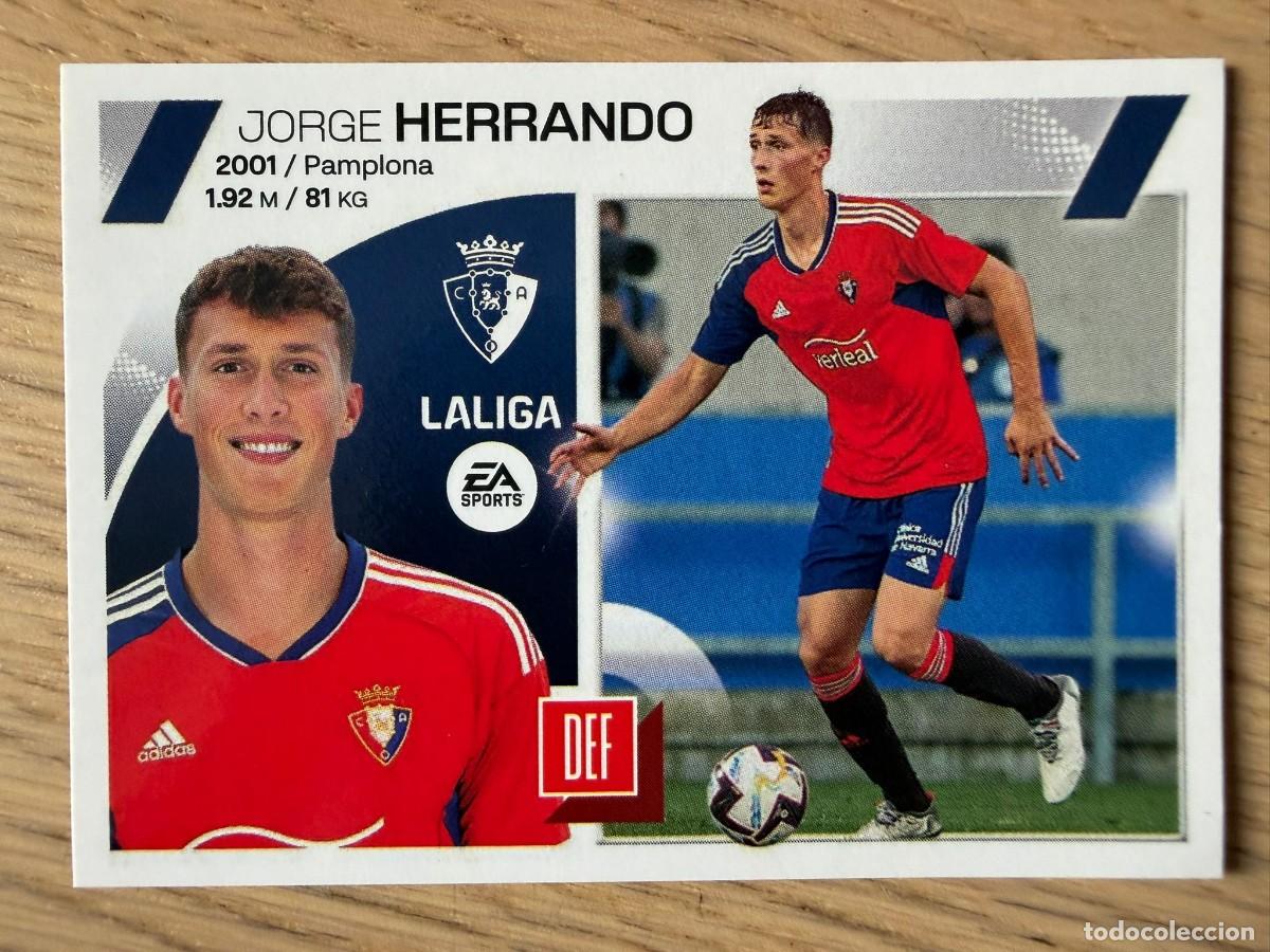 Coleccionismo cromos antiguos: 8 HERRANDO OSASUNA 23 24 2023 2024 LIGA EA SPORTS COLECCIONES ESTE SIN PEGAR STICKER