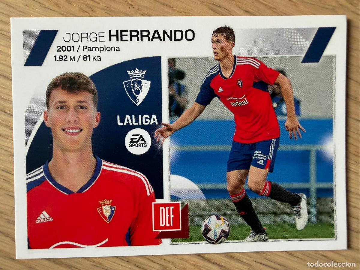 Coleccionismo cromos antiguos: 8 HERRANDO OSASUNA 23 24 2023 2024 LIGA EA SPORTS COLECCIONES ESTE SIN PEGAR STICKER
