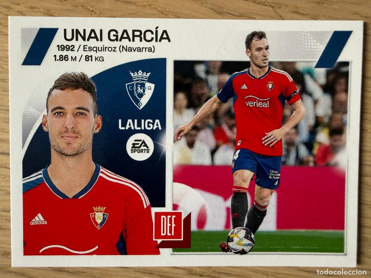 Coleccionismo cromos antiguos: 9 UNAI GARCIA OSASUNA 23 24 2023 2024 LIGA EA SPORTS COLECCIONES ESTE SIN PEGAR STICKER