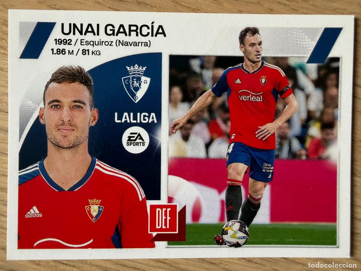 Coleccionismo cromos antiguos: 9 UNAI GARCIA OSASUNA 23 24 2023 2024 LIGA EA SPORTS COLECCIONES ESTE SIN PEGAR STICKER