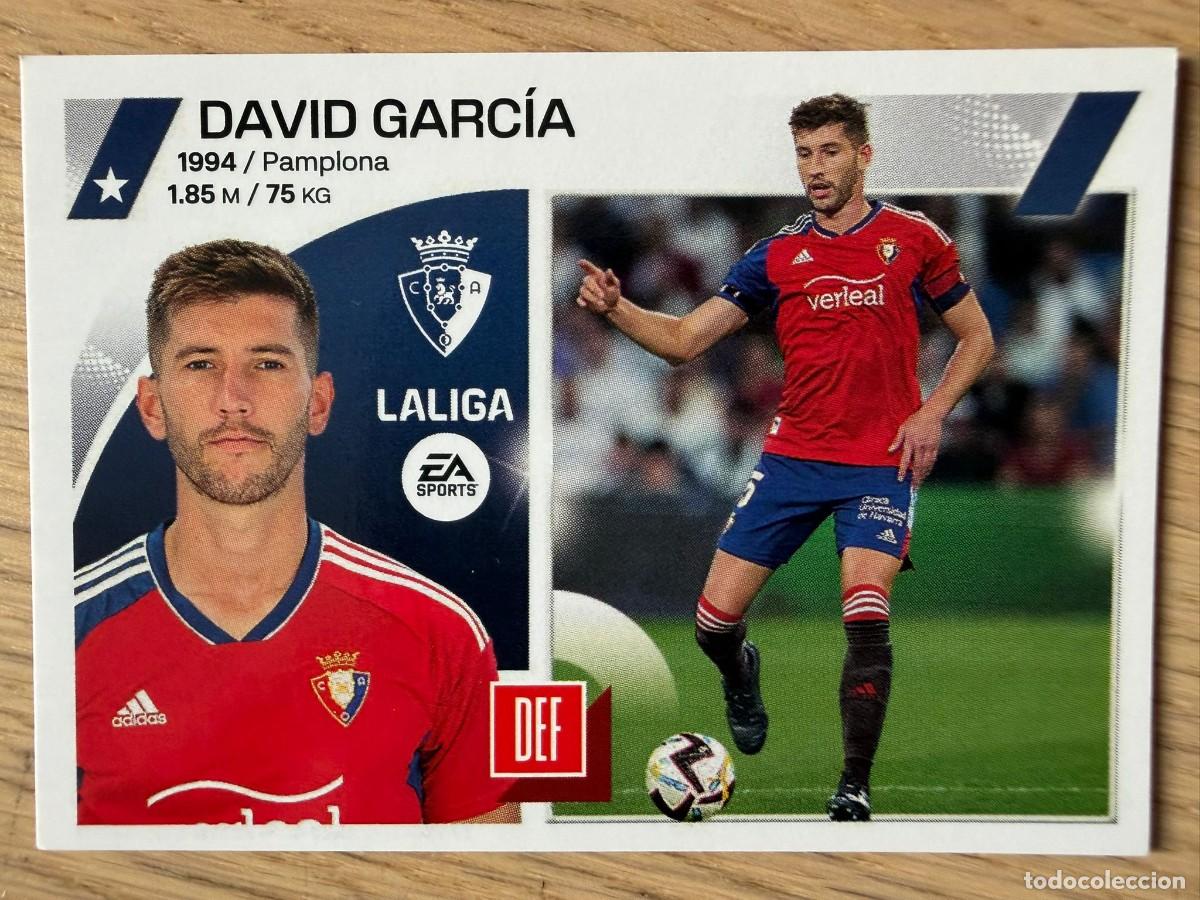 Coleccionismo cromos antiguos: 7 DAVID GARCIA OSASUNA 23 24 2023 2024 LIGA EA SPORTS COLECCIONES ESTE SIN PEGAR STICKER