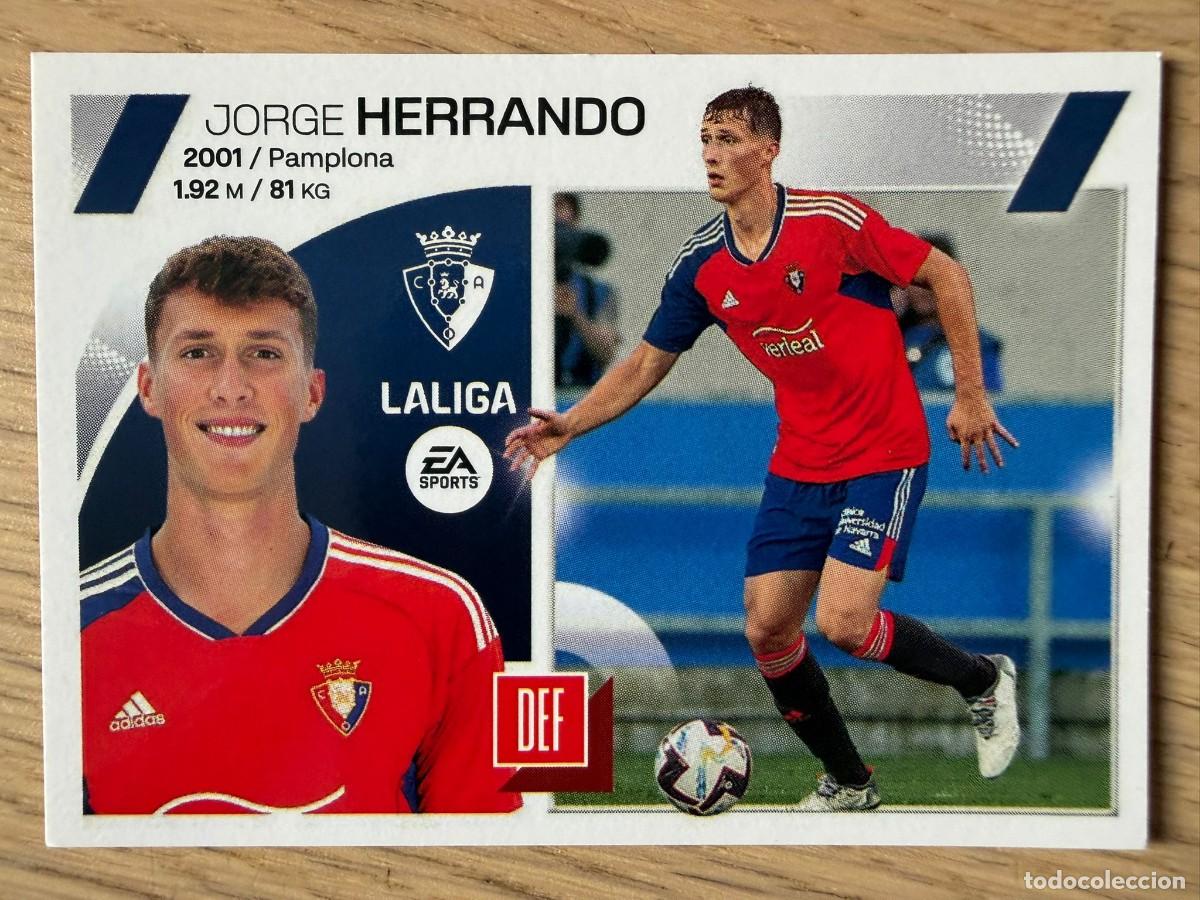 Coleccionismo cromos antiguos: 8 HERRANDO OSASUNA 23 24 2023 2024 LIGA EA SPORTS COLECCIONES ESTE SIN PEGAR STICKER