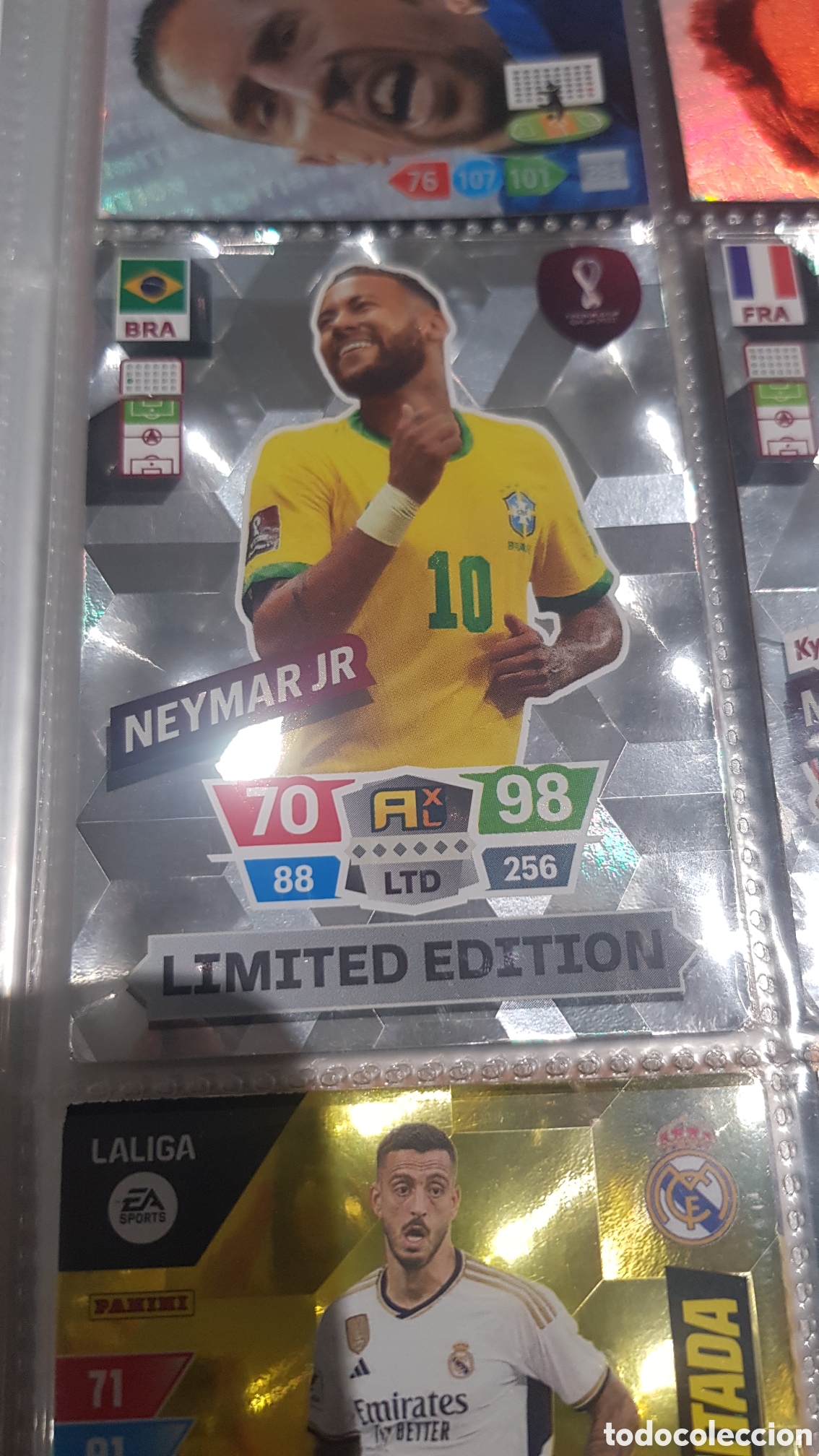Coleccionismo cromos antiguos: Carta edicion limitada de neymar jr