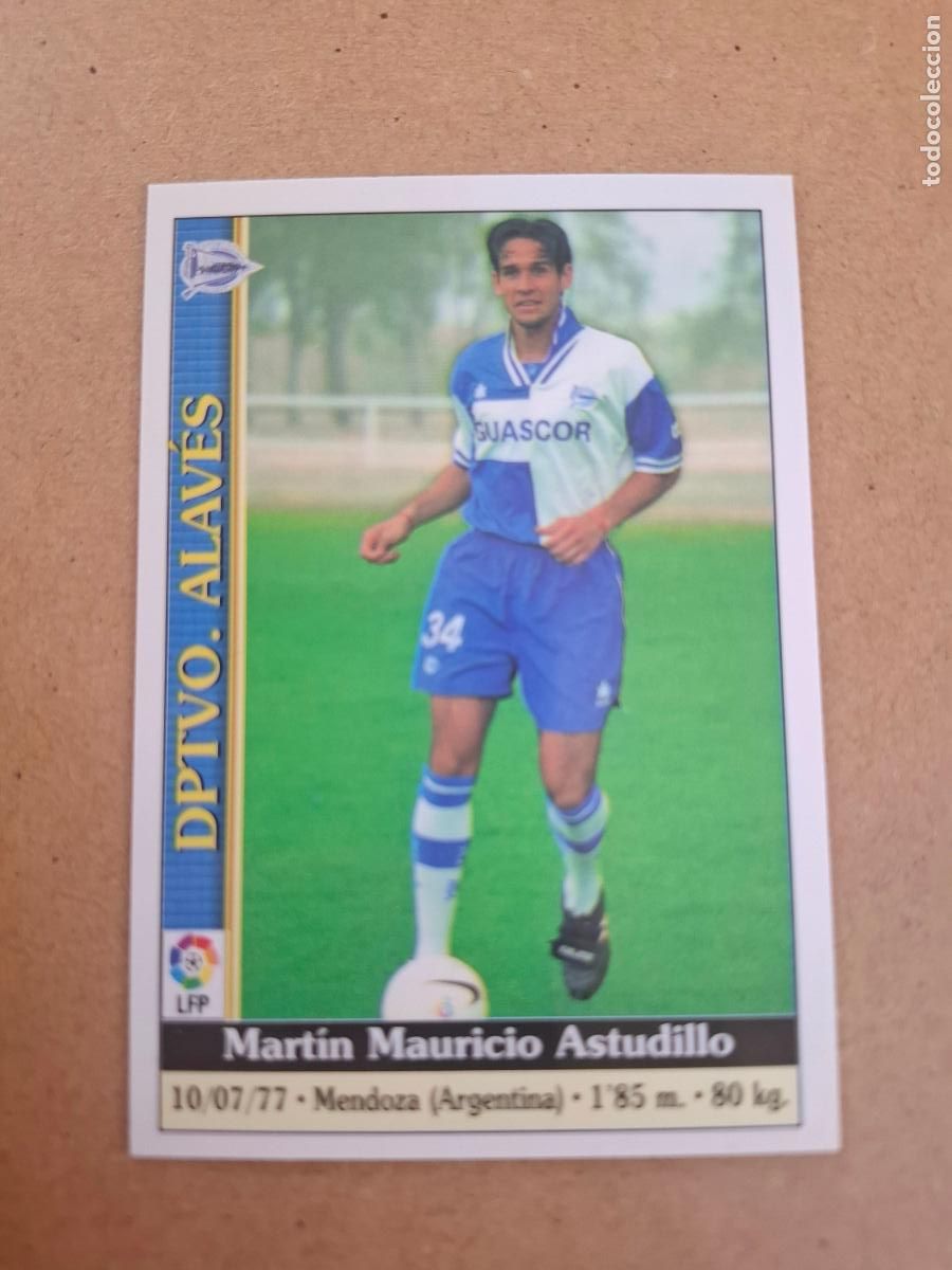 Coleccionismo cromos antiguos: MUNDICROMO 1999 2000 99 00 - 281 ASTUDILLO - DPTVO. ALAV&Eacute;S