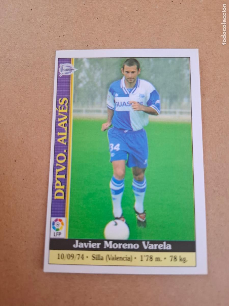 Coleccionismo cromos antiguos: MUNDICROMO 1999 2000 99 00 - 287 JAVI MORENO - DPTVO. ALAV&Eacute;S