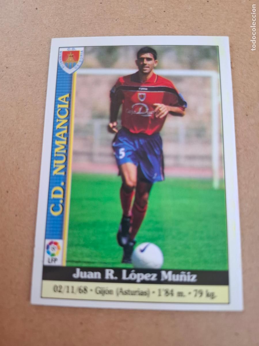 Coleccionismo cromos antiguos: MUNDICROMO 1999 2000 99 00 - 313 MU&Ntilde;IZ ( CON SELLO INTERNACIONAL ) - CD NUMANCIA