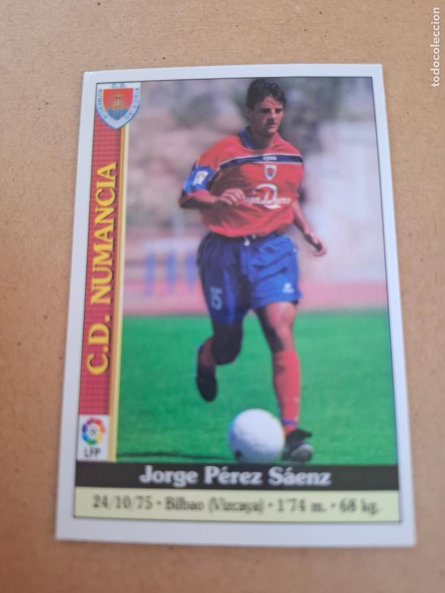 Coleccionismo cromos antiguos: MUNDICROMO 1999 2000 99 00 - 324 JORGE P&Eacute;REZ - CD NUMANCIA