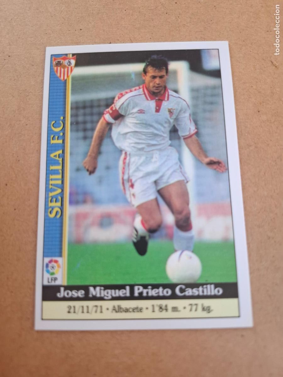 Coleccionismo cromos antiguos: MUNDICROMO 1999 2000 99 00 - 331 PRIETO ( CORREGIDO ) - SEVILLA FC