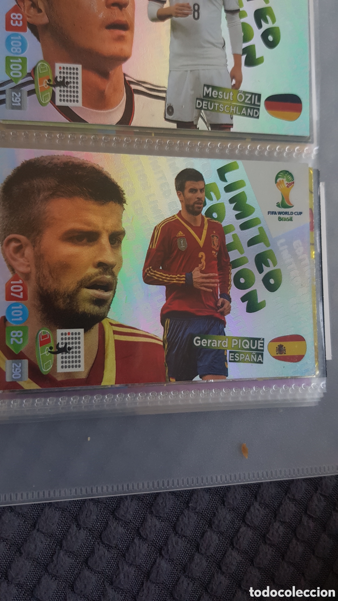 Coleccionismo cromos antiguos: Carta de Gerard pique