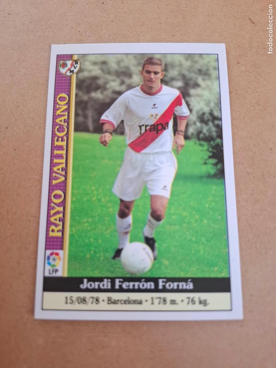 Coleccionismo cromos antiguos: MUNDICROMO 1999 2000 99 00 - 350 FERRON - RAYO VALLECANO