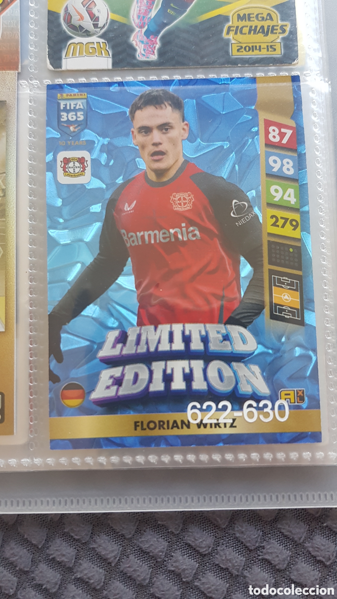 Coleccionismo cromos antiguos: Carta de edici&oacute;n limitada de Florian wiktz