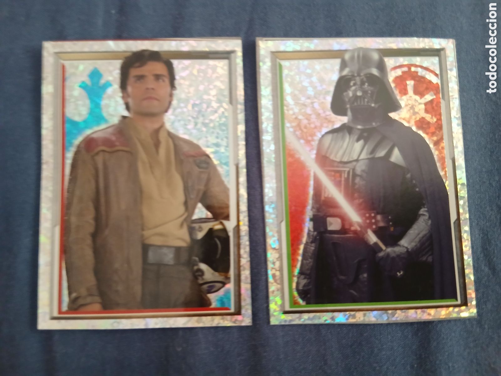 Sammeln alte Sammelbilder: 2 Cromos Star Wars, El Despertar de la Fuerza -Topps 2.015- Disney