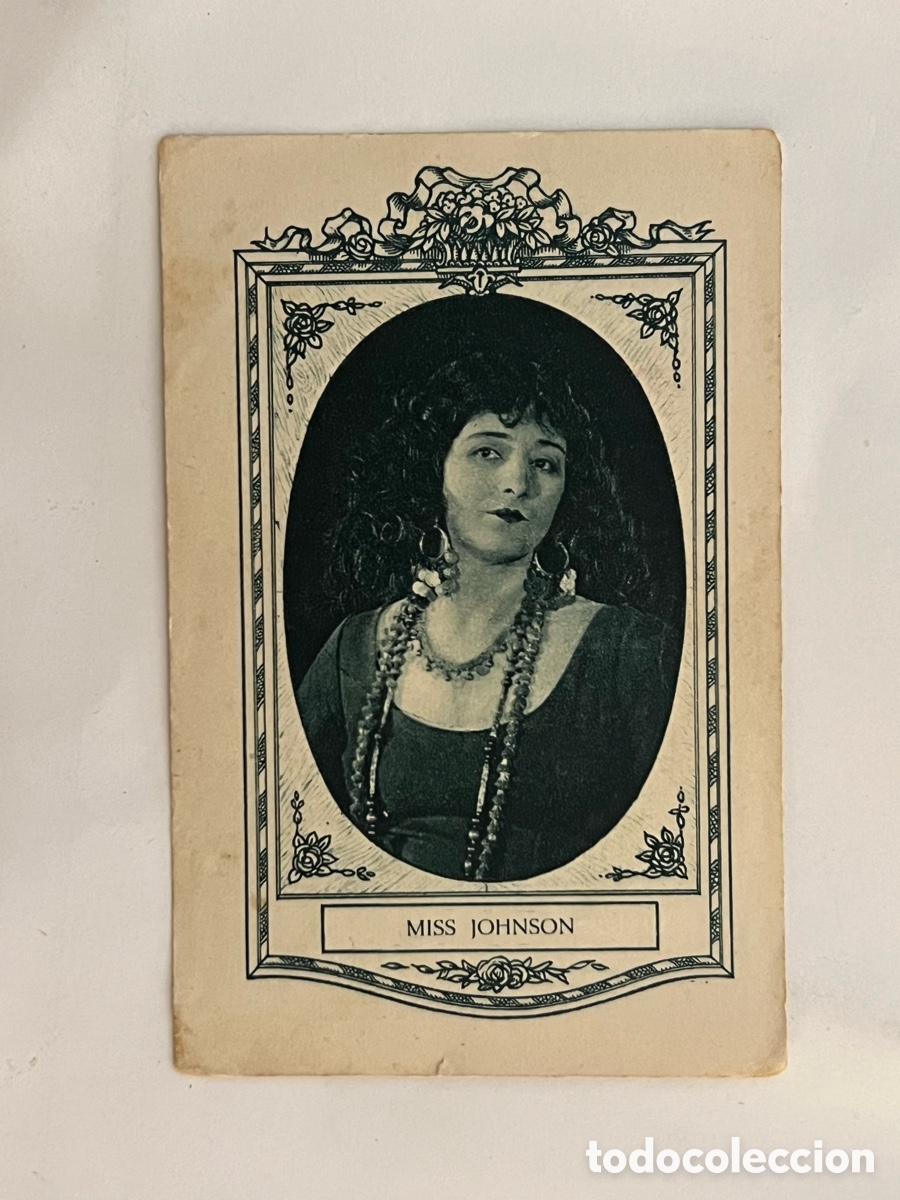 Colecionismo Cromos antigos: MISS JOHNSON.. Artistas Cine Mudo. Chocolates Juncosa, Serie I, No.5