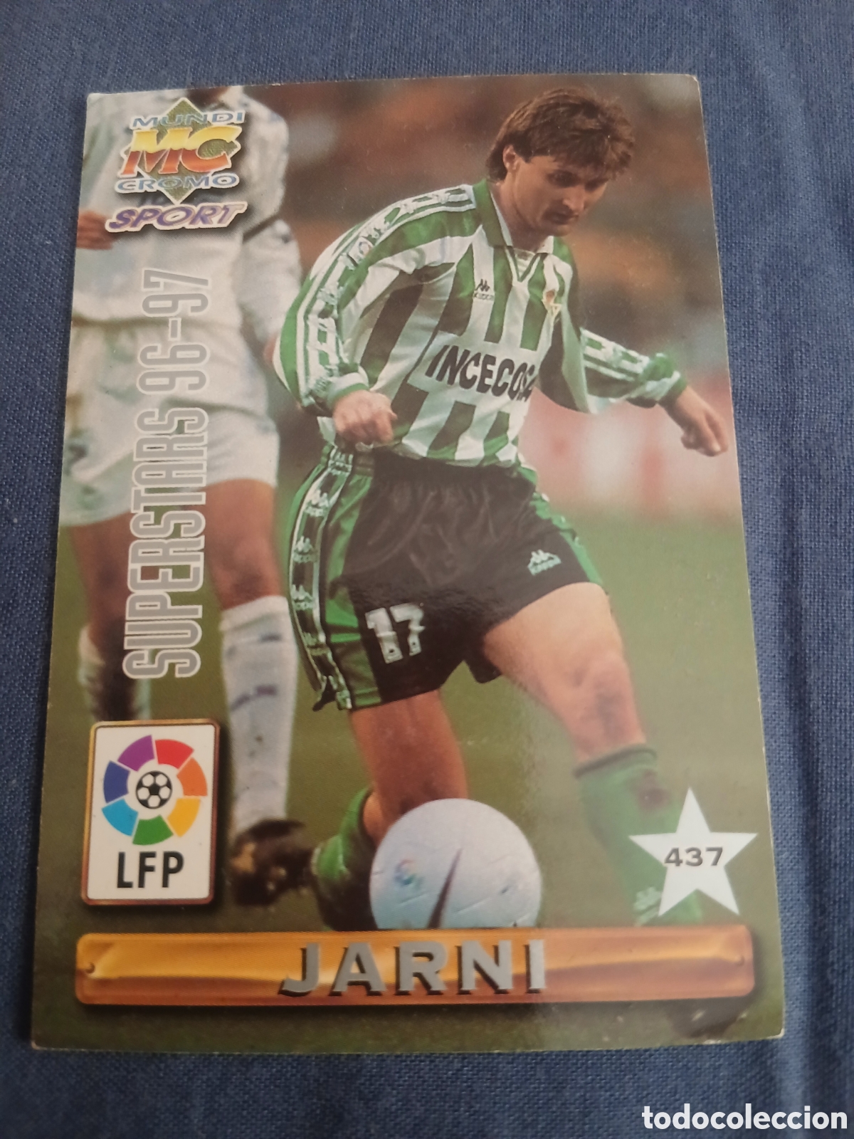 Colecionismo Cromos antigos: Cromo Finidi/Jarni Las Fichas de la Liga Mundicromo Sport (Temp.1996-1997) N&deg;437 Betis