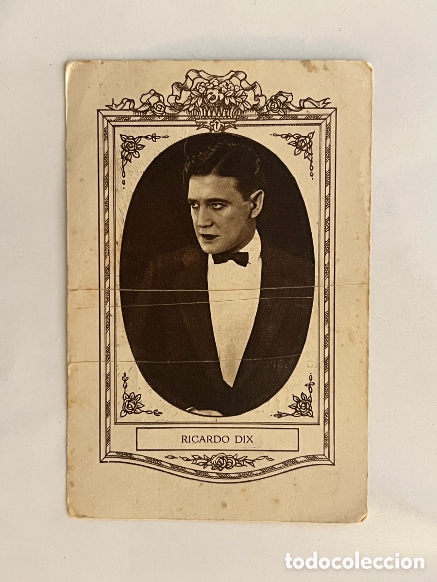 Colecionismo Cromos antigos: RICARDO DIX.. Artistas Cine Mudo. Chocolates Juncosa, Serie I, No.1