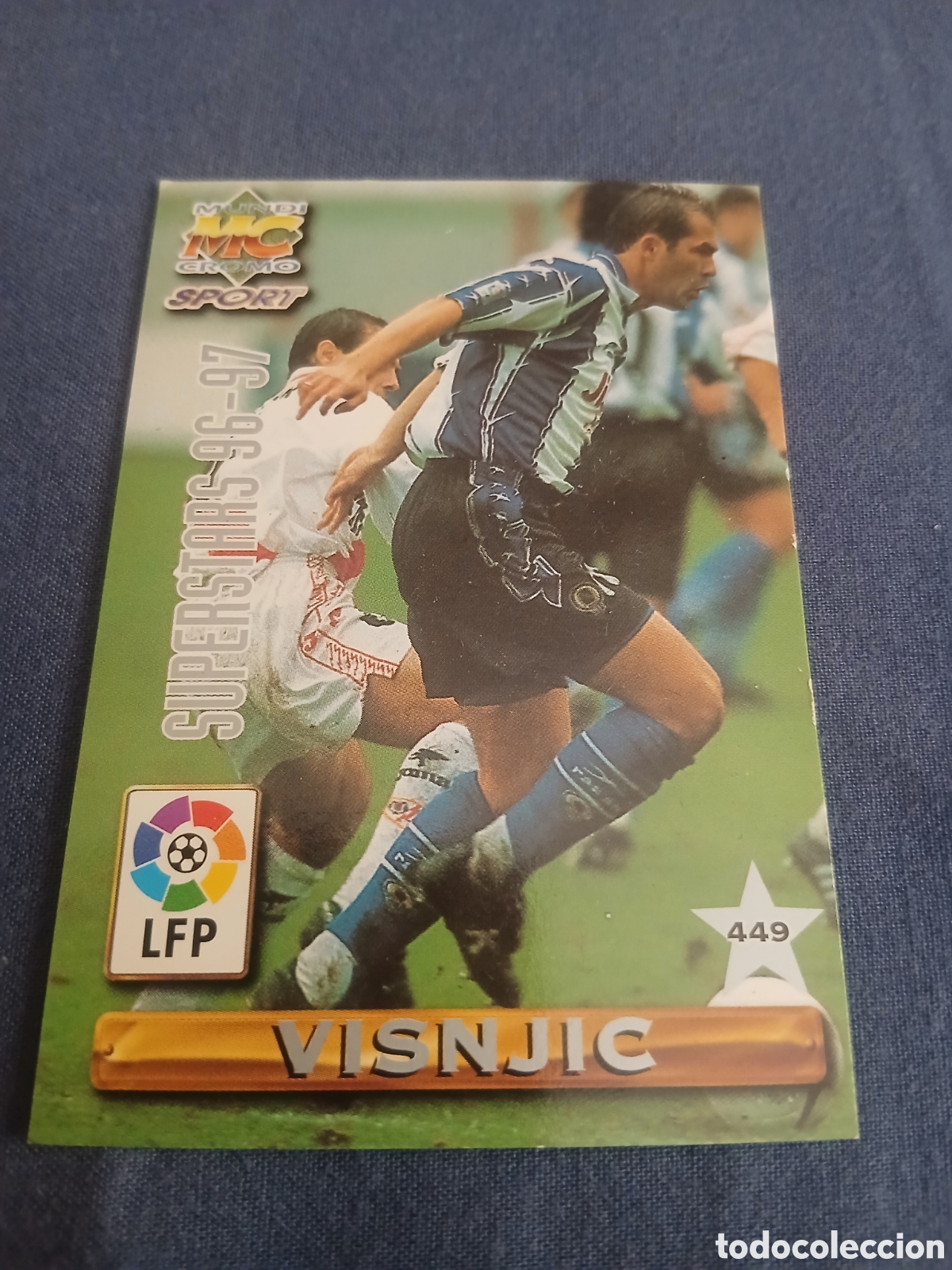 Colecionismo Cromos antigos: Cromo Visnjic/Pedro Jose Las Fichas de la Liga Mundicromo Sport (Temp.1996-97) N&deg;449