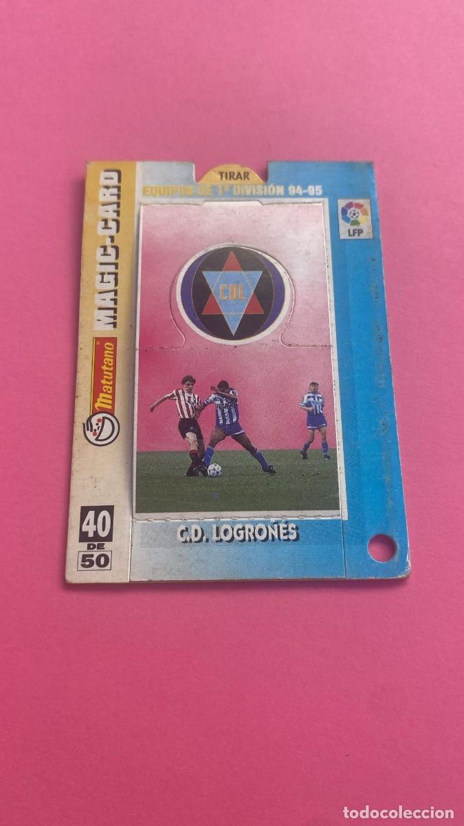 Colecionismo Cromos antigos: Magic card MATUTANO craks de la liga 94-95 C.d.Logro&ntilde;&eacute;s n&uacute;mero 40