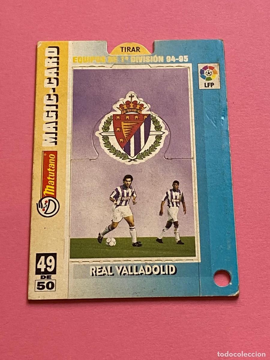 Coleccionismo cromos antiguos: Magic card MATUTANO craks de la liga 94-95 Real Valladolid n&uacute;mero 49
