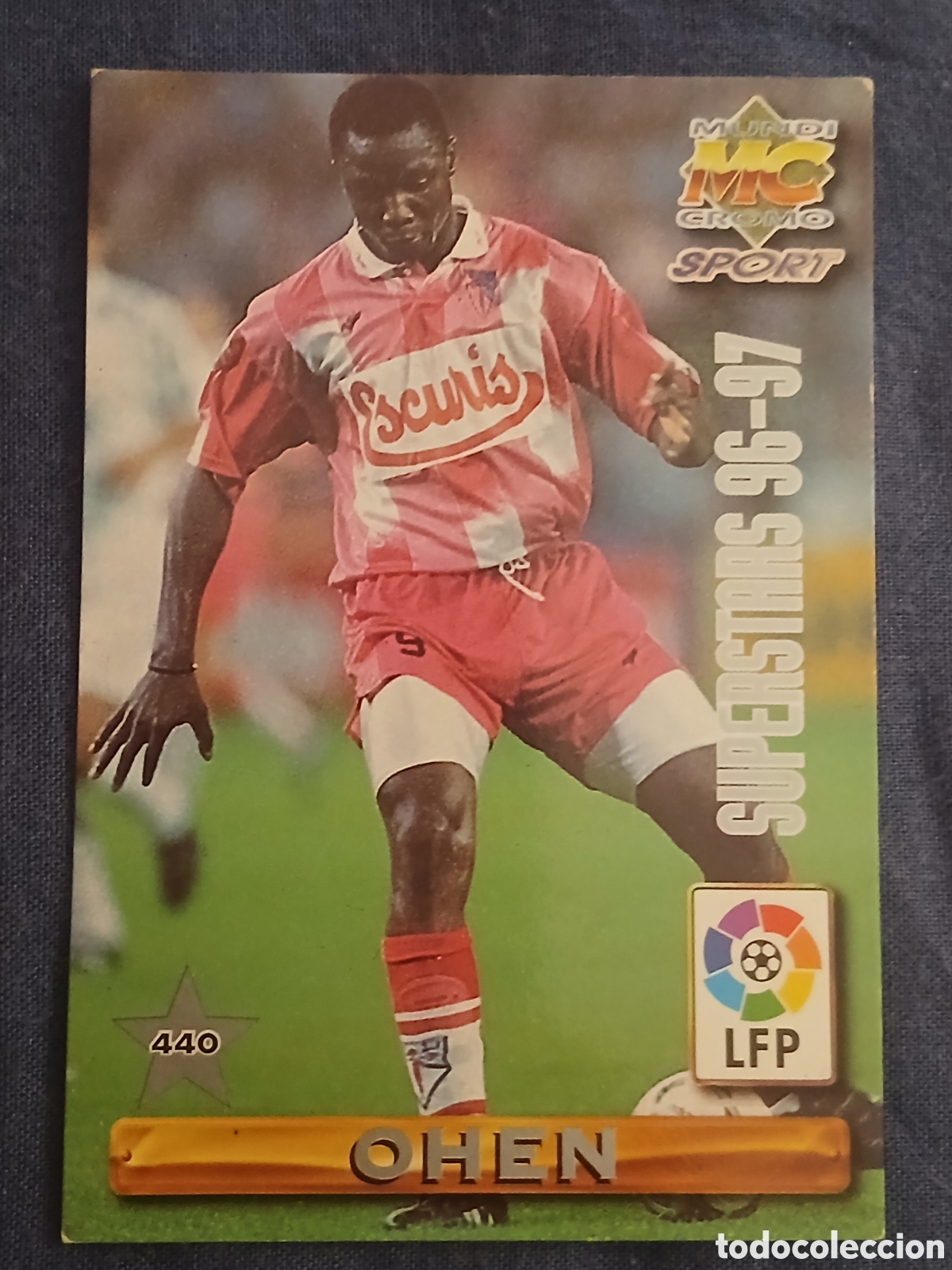 Coleccionismo cromos antiguos: Cromo Ohen/Fabiano Fichas de la Liga Mundicromo Sport (Temp.1996-1997) N&deg;440