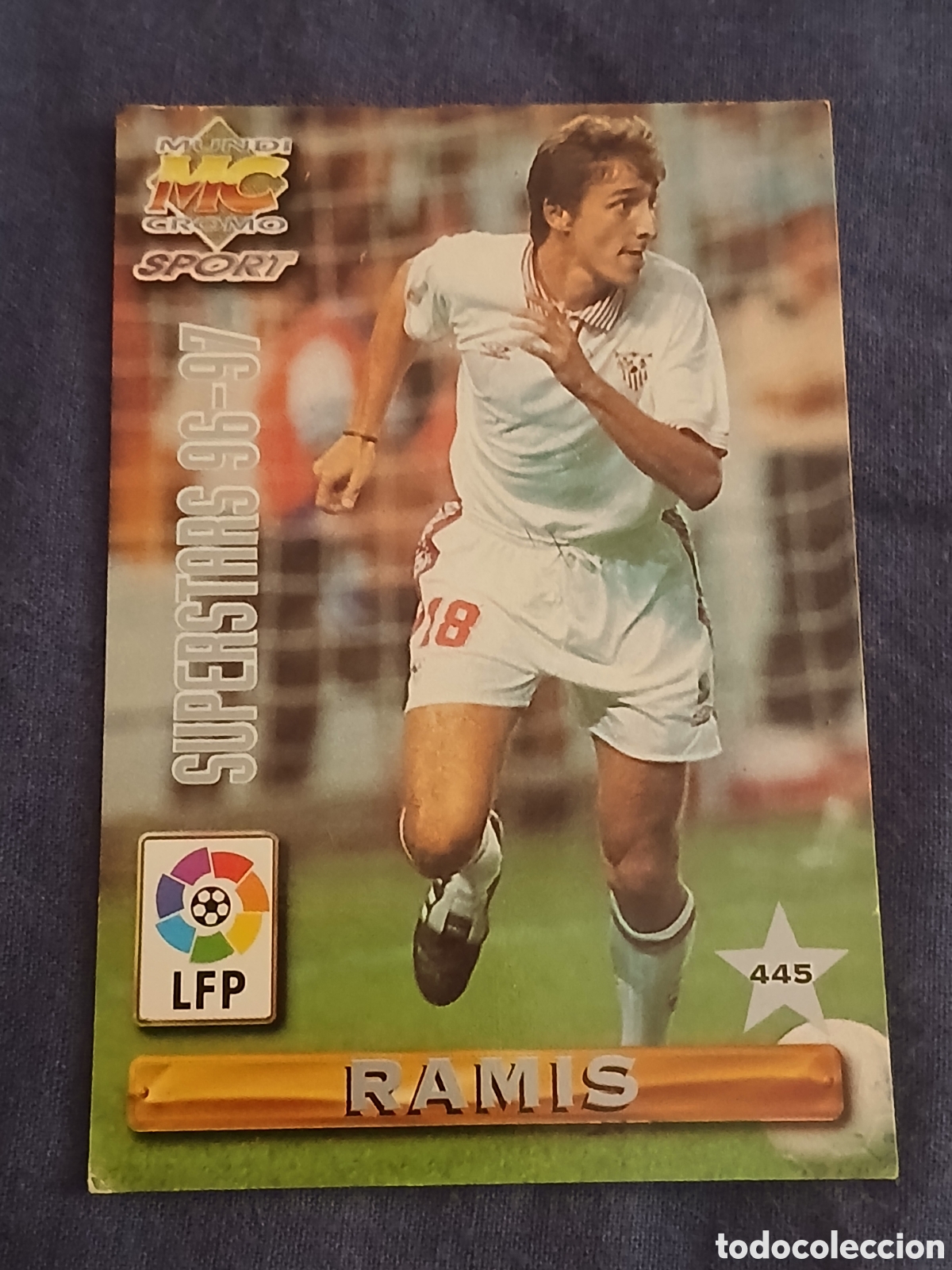 Coleccionismo cromos antiguos: Cromo Almeyda/Ram&iacute;rez Las Fichas de la Liga Mundicromo Sport (Temp.1996-1997) N&deg;445