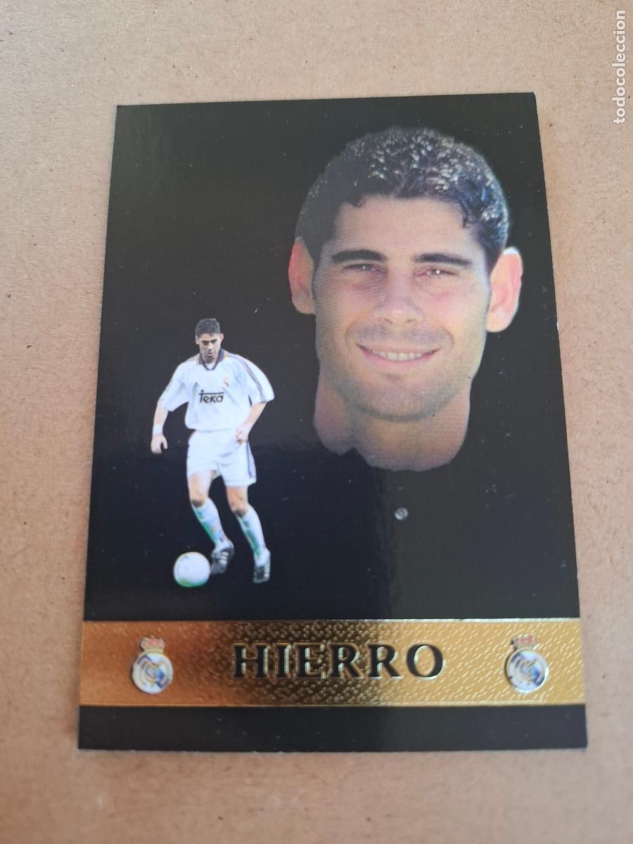 Coleccionismo cromos antiguos: MUNDICROMO 1999 2000 99 00 - 430 HIERRO ( MEJORES 98/99 ) - REAL MADRID