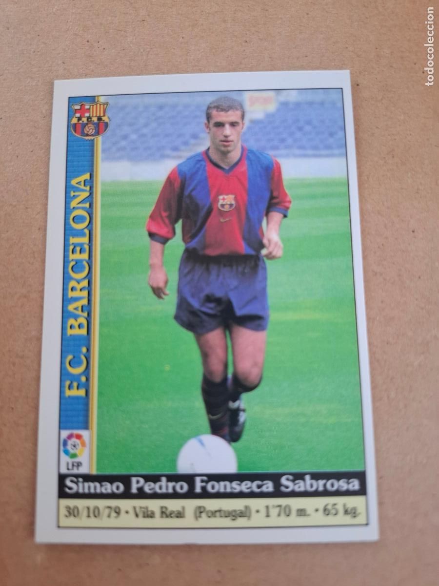 Coleccionismo cromos antiguos: MUNDICROMO 1999 2000 99 00 - 442 SIMAO - FC. BARCELONA