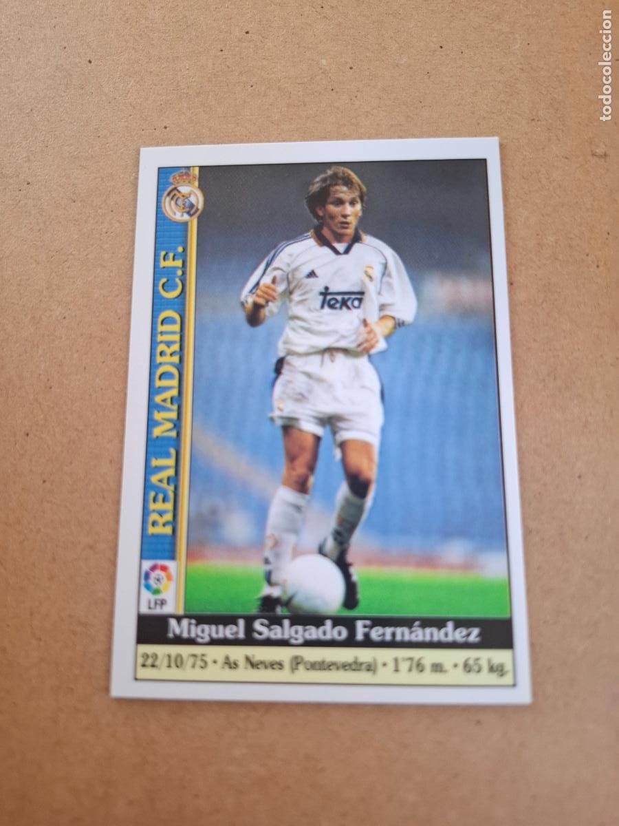 Coleccionismo cromos antiguos: MUNDICROMO 1999 2000 99 00 - 446 MICHEL SALGADO - REAL MADRID