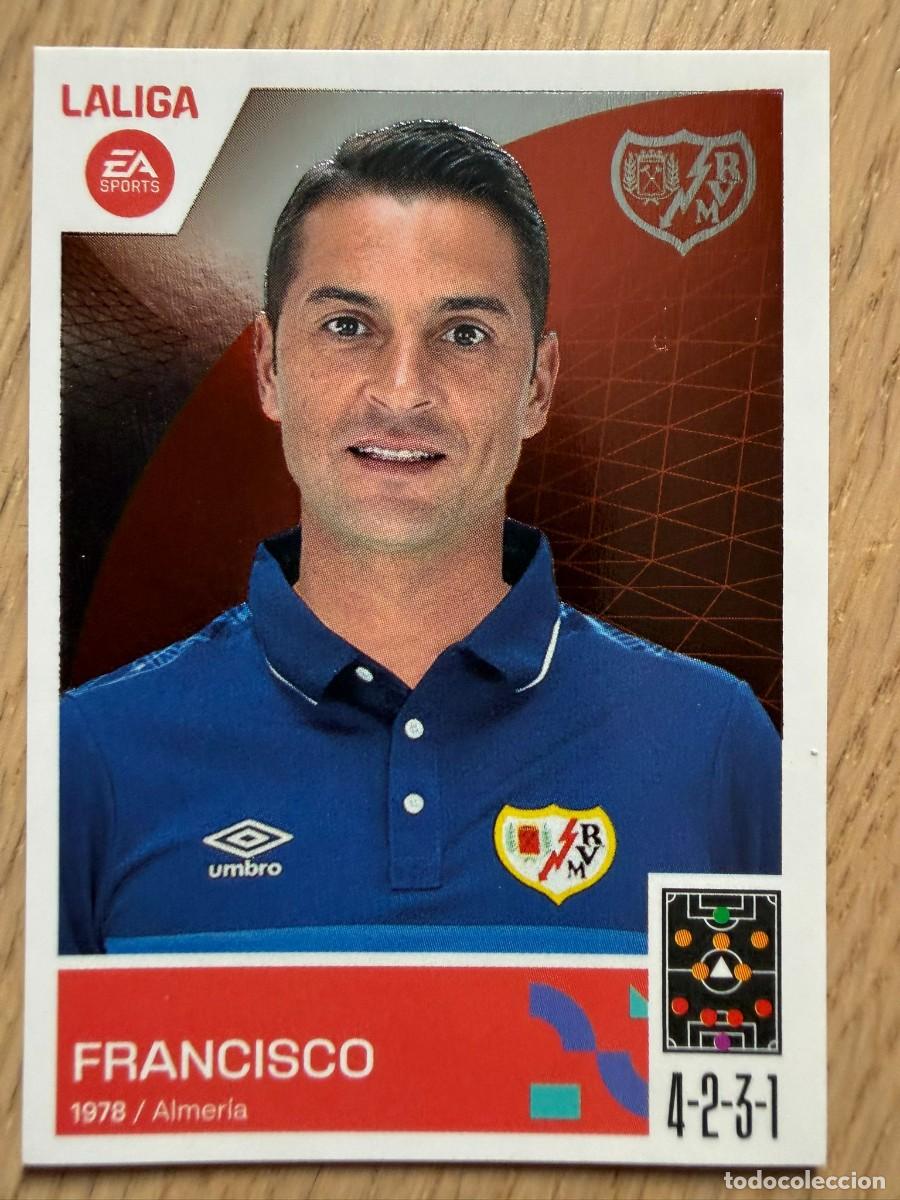 Coleccionismo cromos antiguos: 2 FRANCISCO ENTRENADOR RAYO VALLECANO 23 24 2023 2024 LIGA EA SPORTS COLECCIONES ESTE SIN PEGAR