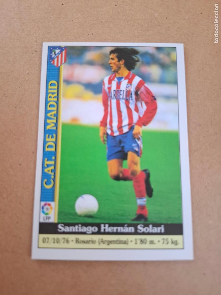 Coleccionismo cromos antiguos: MUNDICROMO 1999 2000 99 00 - 454 SOLARI - AT. MADRID