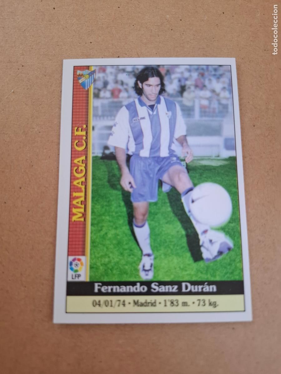 Coleccionismo cromos antiguos: MUNDICROMO 1999 2000 99 00 - 457 FERNANDO SANZ - M&Aacute;LAGA CF