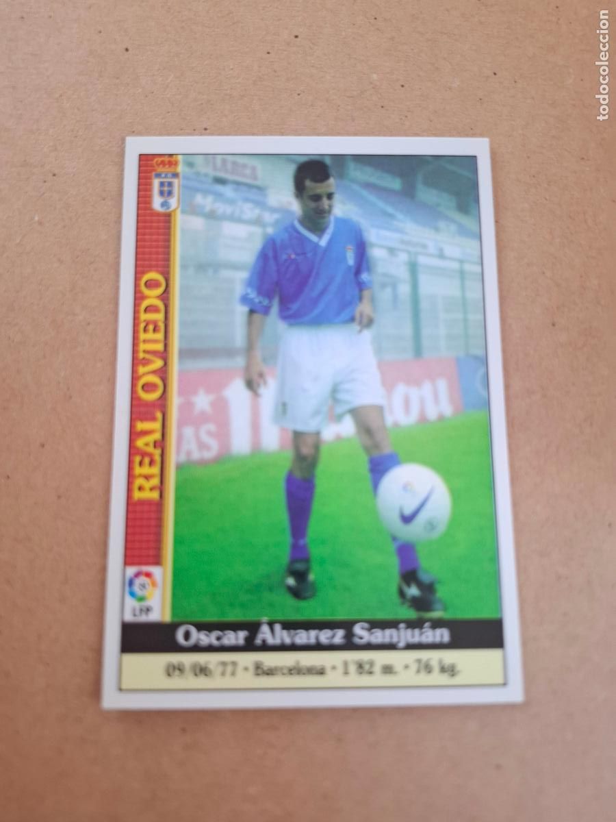 Coleccionismo cromos antiguos: MUNDICROMO 1999 2000 99 00 - 461 OSCAR &Aacute;LVAREZ - REAL OVIEDO