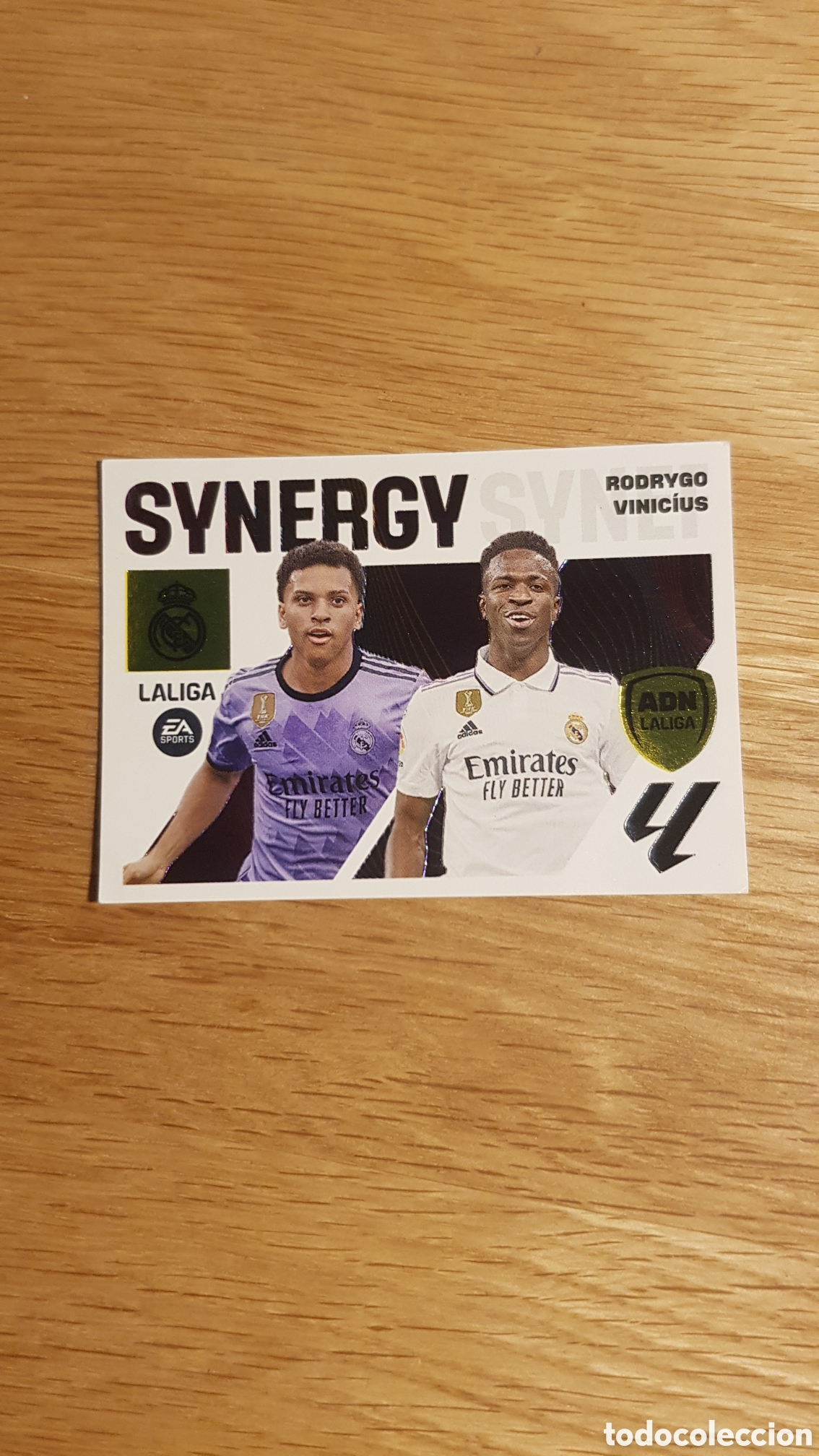 Coleccionismo cromos antiguos: Carta de vinicius y Rodrigo