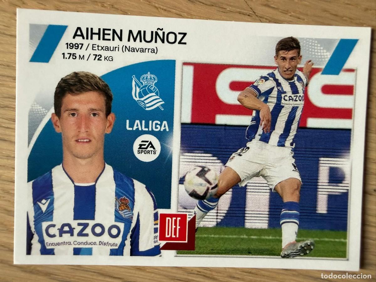 Coleccionismo cromos antiguos: 9B 9 B AIHEN MU&Ntilde;OZ REAL SOCIEDAD 23 24 2023 2024 LIGA EA SPORTS COLECCIONES ESTE SIN PEGAR STICKER