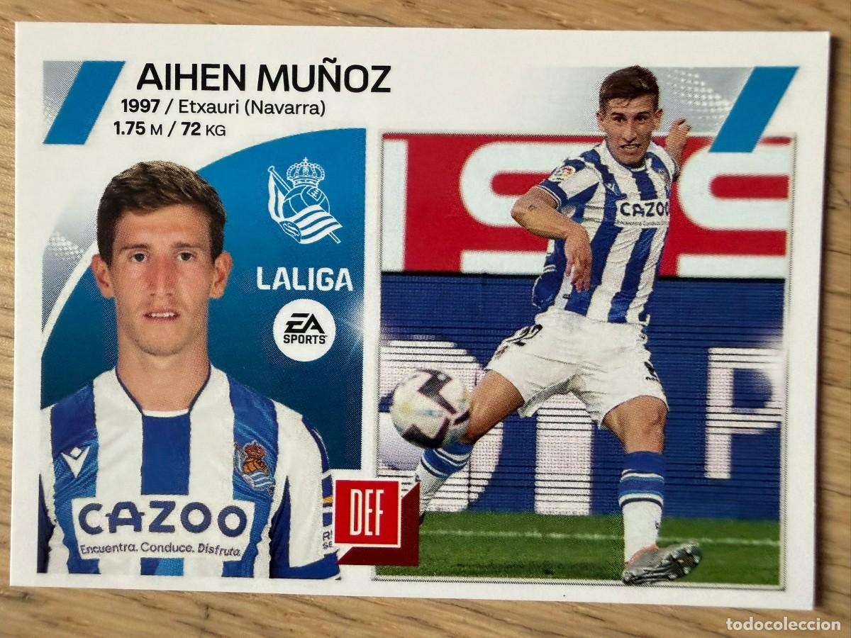 Coleccionismo cromos antiguos: 9B 9 B AIHEN MU&Ntilde;OZ REAL SOCIEDAD 23 24 2023 2024 LIGA EA SPORTS COLECCIONES ESTE SIN PEGAR STICKER