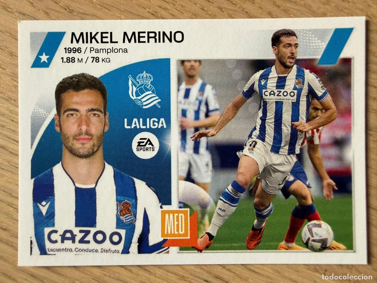 Coleccionismo cromos antiguos: 13 MIKEL MERINO REAL SOCIEDAD 23 24 2023 2024 LIGA EA SPORTS COLECCIONES ESTE SIN PEGAR STICKER