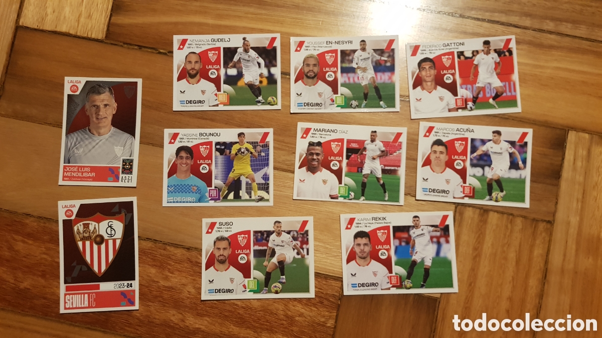 Coleccionismo cromos antiguos: Lote de cartas del sevilla