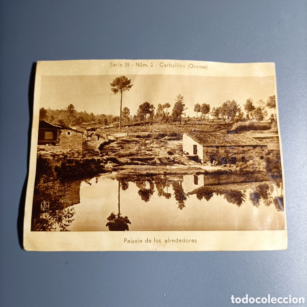 Coleccionismo cromos antiguos: ANTIGUO CROMO. REPRODUCCI&Oacute;N POSTAL. SERIE 38.№2 CARBELLINO (ORENSE)