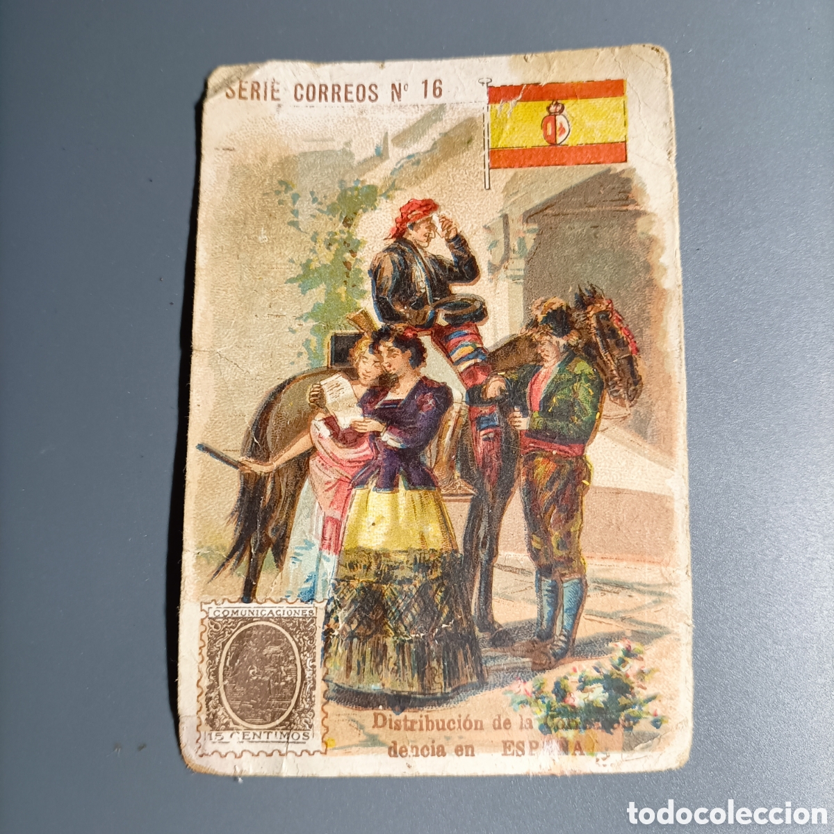 Coleccionismo cromos antiguos: ANTIGUO CROMO CHICOLATE COMET. FIGUERAS. SERIE CORREOS №16
