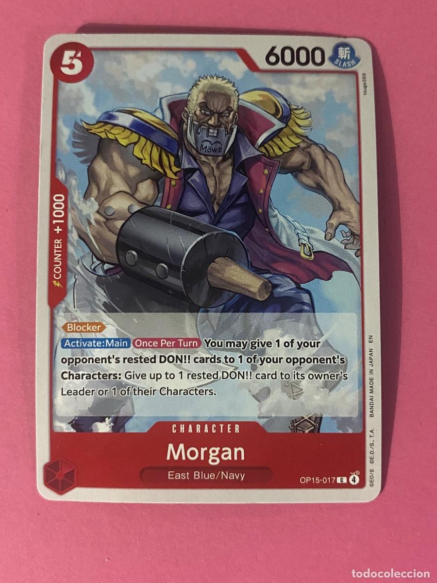 Coleccionismo cromos antiguos: Carta Morgan OP15-017 One Piece