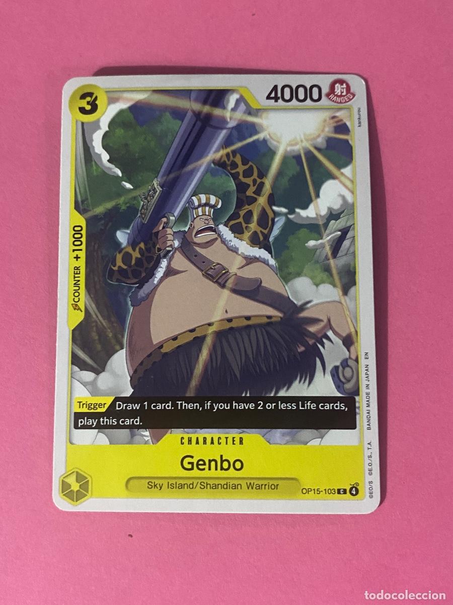 Coleccionismo cromos antiguos: Carta Genbo OP15-103 One Piece