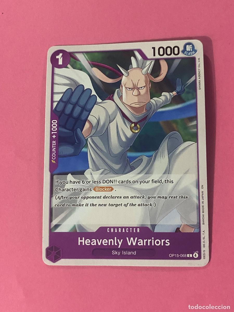 Coleccionismo cromos antiguos: Carta Heavenly Warriors OP15-068 One Piece