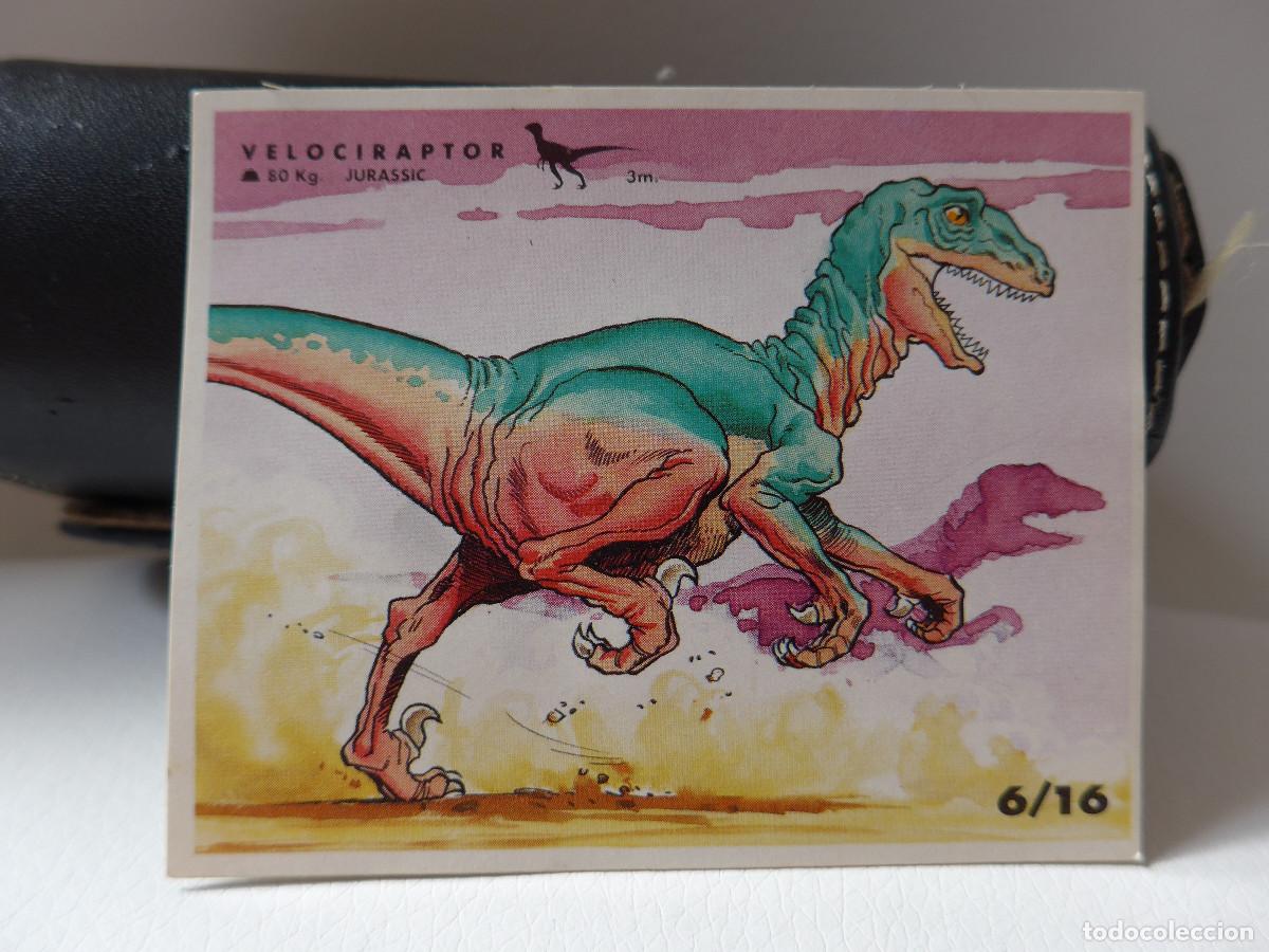 Coleccionismo cromos antiguos: CROMO PEGATINA FANTASY BALL CHUPA CHUPS N&ordm; 6 SERIE JURASSIC PARK