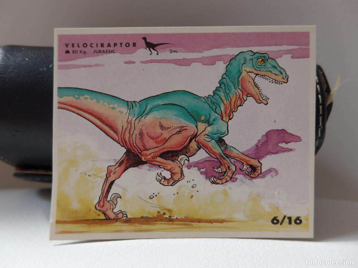 Coleccionismo cromos antiguos: CROMO PEGATINA FANTASY BALL CHUPA CHUPS N&ordm; 6 SERIE JURASSIC PARK